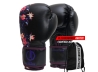 Rękawice bokserskie damskie Legion Octagon Flower black/purple + workoplecak GRATIS