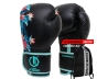 Rękawice bokserskie damskie Legion Octagon Flower black/sea green + workoplecak GRATIS