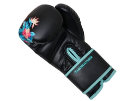 Rękawice bokserskie damskie Legion Octagon Flower black/sea green + workoplecak GRATIS