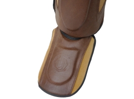 Ochraniacze Legion Octagon PRO Oldschool piszczel/stopa brown