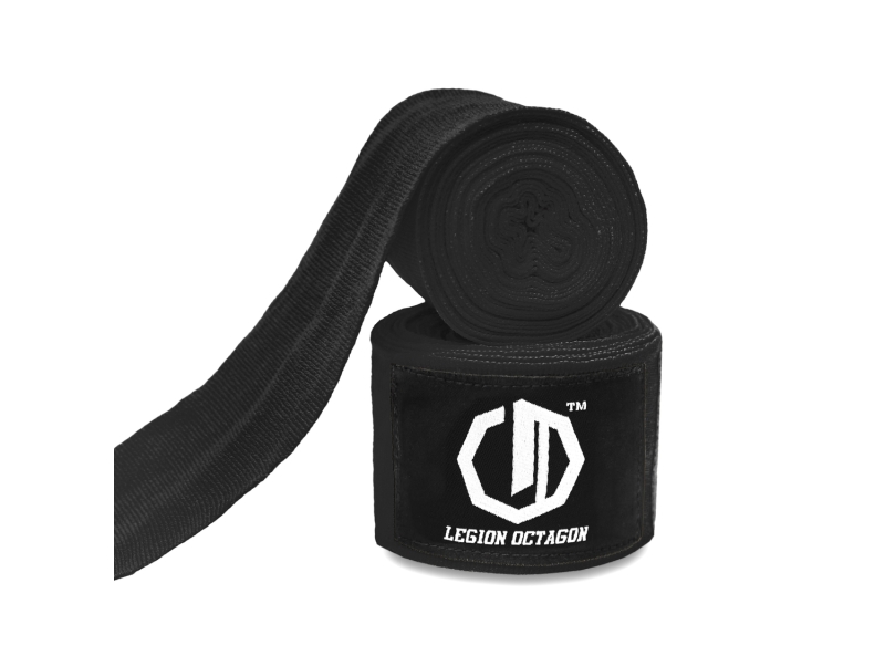 Owijki/Bandaże bokserskie Legion Octagon Supreme black/white 5m