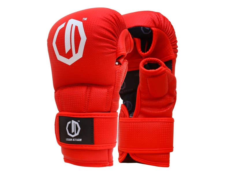 Rękawice MMA sparingowe Legion Octagon kevlar red