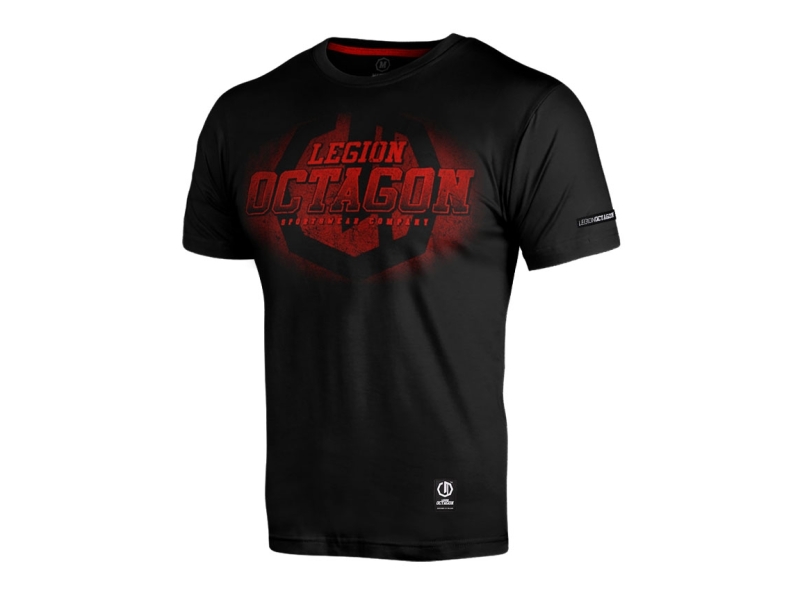T-shirt Legion Octagon Conquest Black/Red – Męska Koszulka Octagon | Streetwear & Sporty Walki