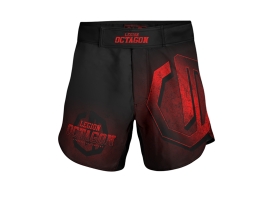 Spodenki Szorty MMA Legion Octagon Conquest Black/Red – Profesjonalne Szorty Treningowe