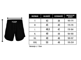 Spodenki Szorty MMA Legion Octagon Conquest Black/Red – Profesjonalne Szorty Treningowe