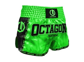 Spodenki Kickboxing/Muay Thai Legion Octagon Fight Legion PREMIUM Neon Green – Profesjonalne Spodenki Treningowe