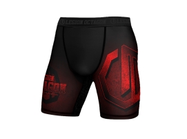Spodenki kompresyjne Legion Octagon Conquest Black/Red – Maksymalna swoboda ruchu na treningu