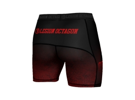 Spodenki kompresyjne Legion Octagon Conquest Black/Red – Maksymalna swoboda ruchu na treningu