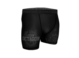 Spodenki kompresyjne Legion Octagon Grunge Black/Grey – Wytrzymałe i Komfortowe