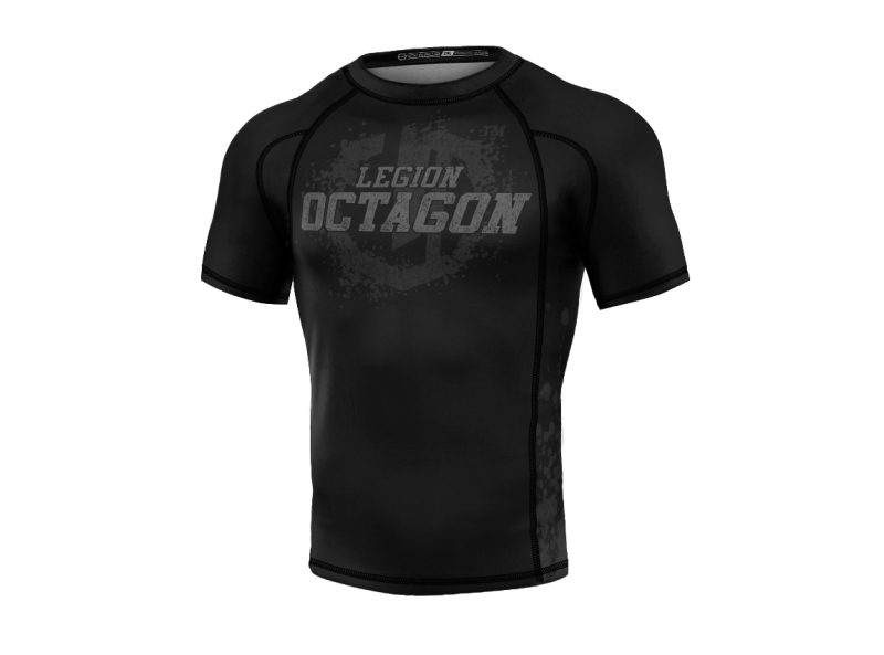 Rashguard Legion Octagon PREMIUM Grunge Black/Grey – Wytrzymały i Komfortowy