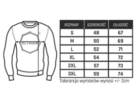 Bluza Legion Octagon Conquest Black/Blue bez kaptura – Stylowa i Wygodna