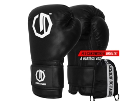 Rękawice bokserskie Legion Octagon Kevlar black plecakoworek GRATIS!