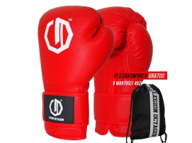 Rękawice bokserskie Legion Octagon Kevlar red plecakoworek GRATIS!