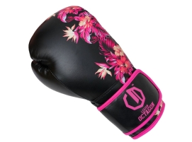 Rękawice bokserskie damskie Legion Octagon Flower black/pink + workoplecak GRATIS